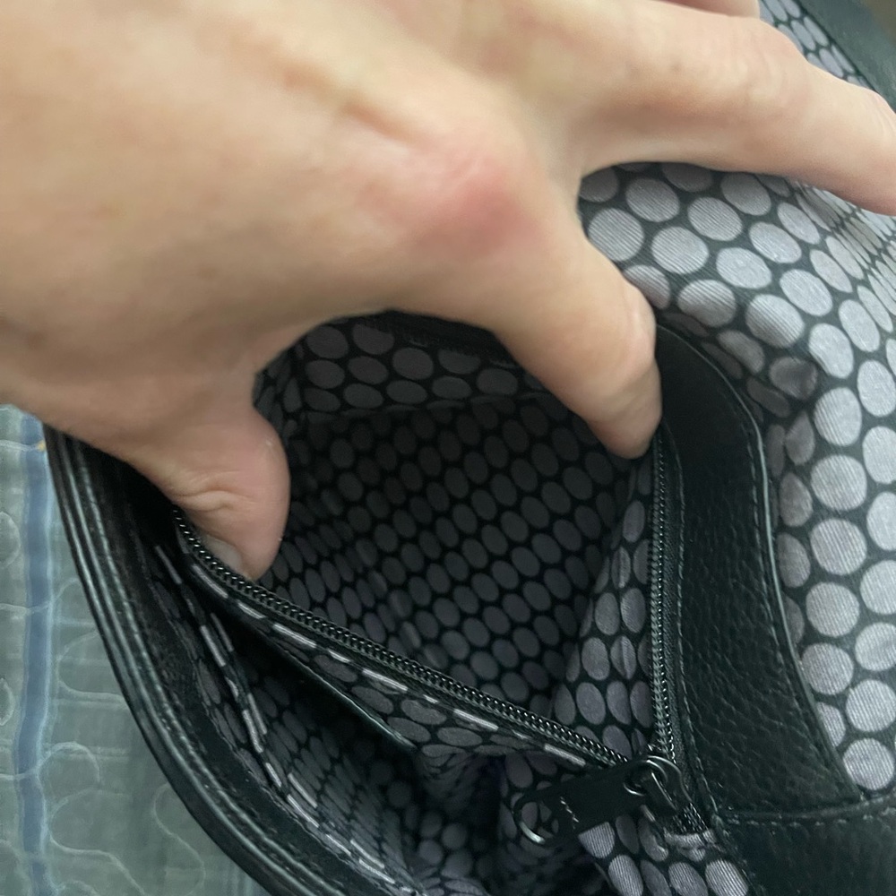 Brighton Black Textured Crossbody Bag - Picture 4 of 4